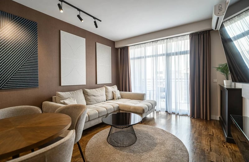 Alquiler de apartamento elegante y moderno de 55 m² en el complejo premium BW Parkview, Belgrado