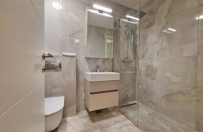 Alquiler de apartamento de 53 m² en el complejo residencial prémium Newport, distrito de Novi Beograd, Belgrado, Serbia