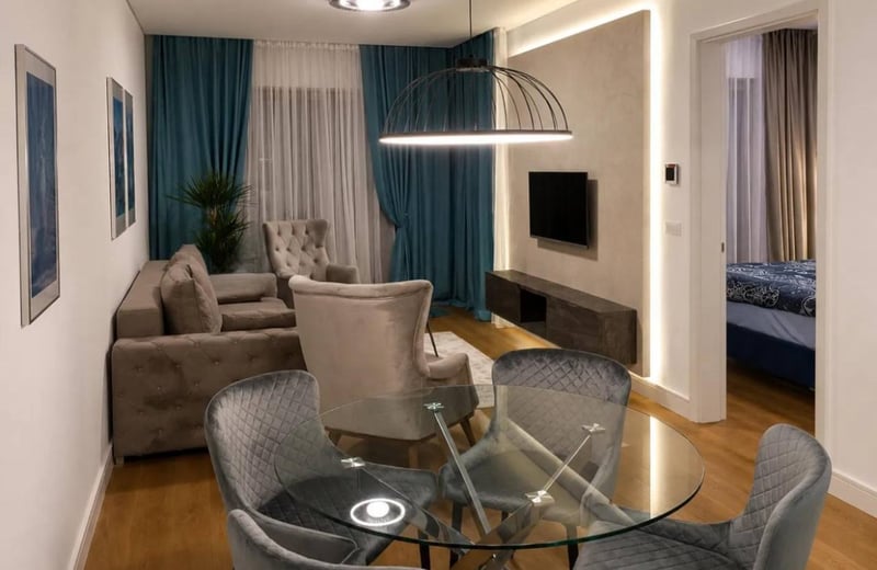Alquiler de apartamento moderno de 55 m² en el complejo residencial Kneza Milosa Residences, Belgrado, Serbia