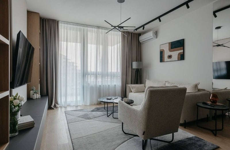 Luxuriöses Apartment 86 m² im Wohnkomplex BW Eterna, Belgrad an der Donau, Belgrad, Serbien zu vermieten