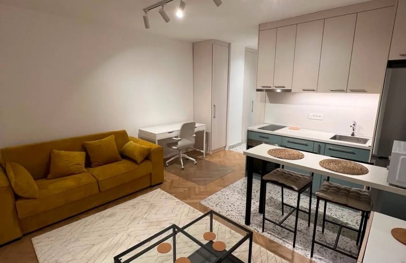 Location de studio lumineux de 30 m², Zvezdara, Belgrade, Serbie