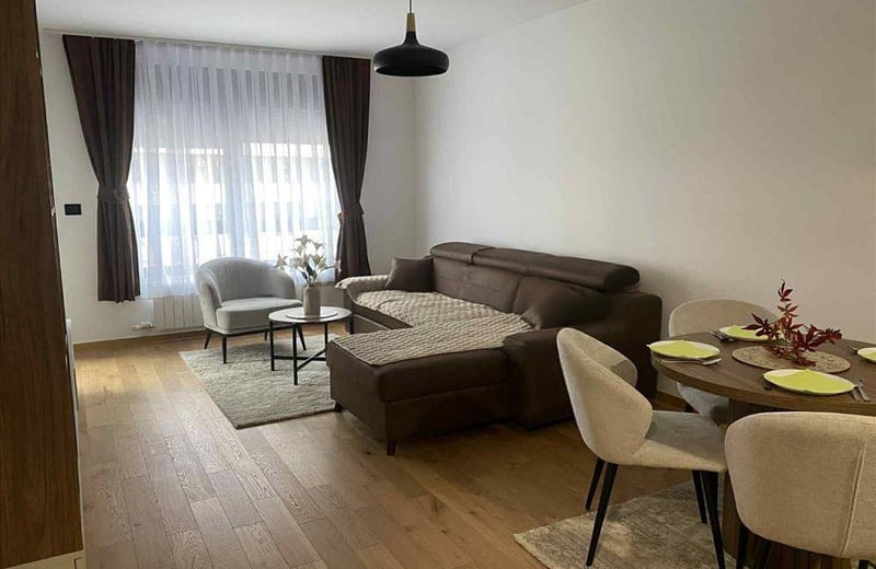 Сдается в аренду новая двухкомнатная квартира 58 м² недалеко от центра города, Белград, Сербия