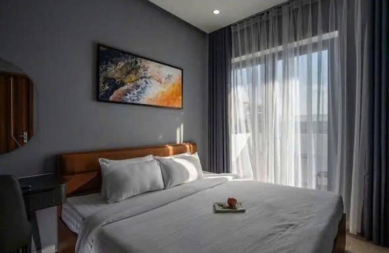 Luxuriöse 1-Zimmer-Wohnung mit Swimmingpool und Fitnessstudio in Strandnähe zu vermieten, Da Nang, Vietnam
