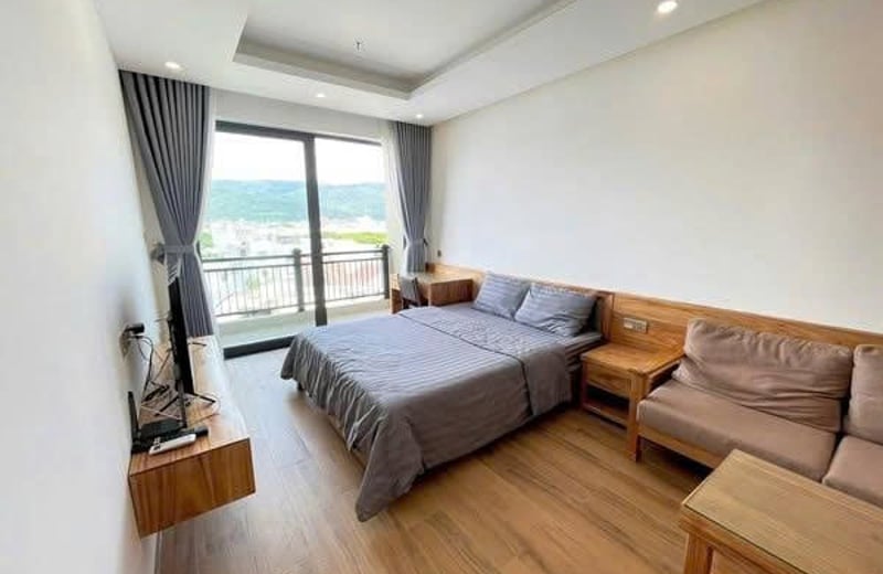 Alquiler de apartamento estudio amueblado con balcón cerca de la playa, Da Nang, Vietnam