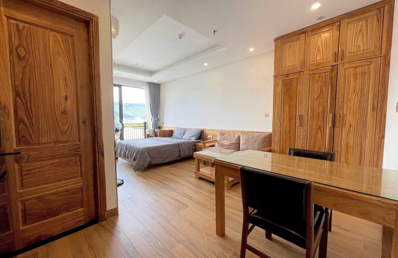 Alquiler de apartamento estudio amueblado con balcón cerca de la playa, Da Nang, Vietnam