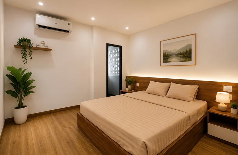 Stylish, furnished 45 sqm apartment for rent, Son Tra, Da Nang, Vietnam