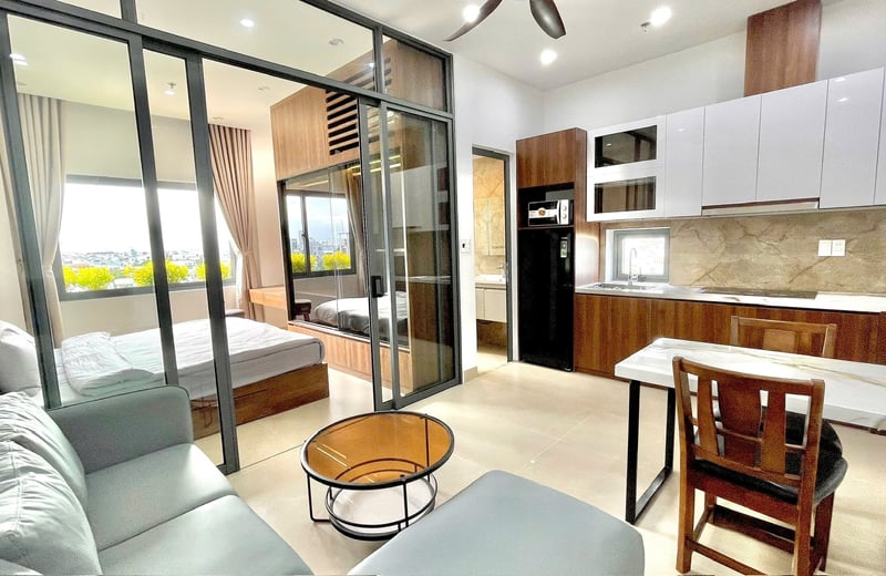 Brandneue, moderne Wohnung nahe am Strand zur Miete, Son Tra, Da Nang, Vietnam