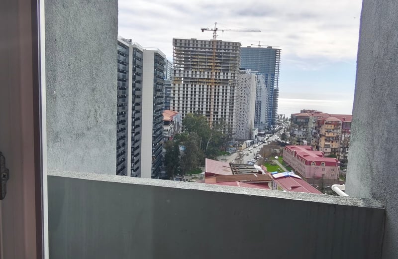 Alquiler de apartamento cómodo con vista al mar, 40 m², Batumi, Georgia