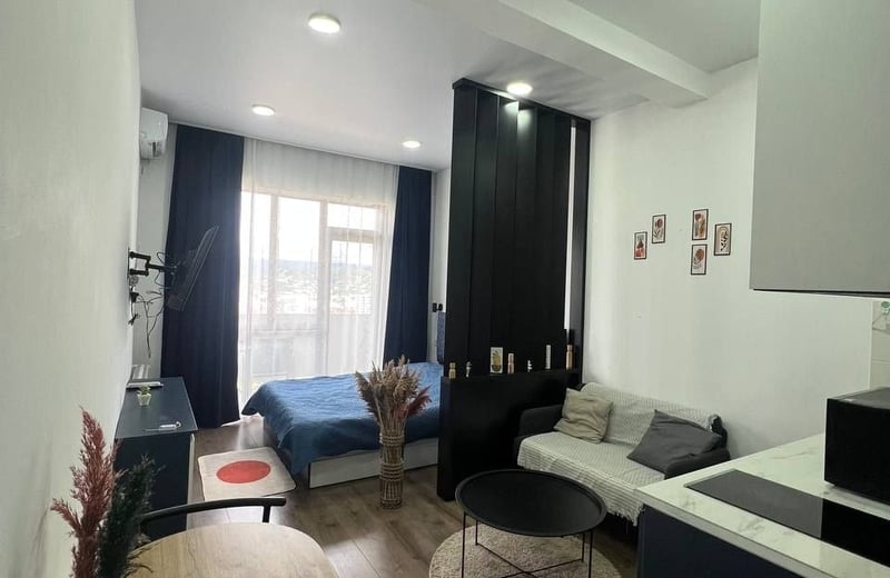 Cozy, furnished studio apartment in Gumbati residential complex for rent, 30 m², Batumi, Georgia