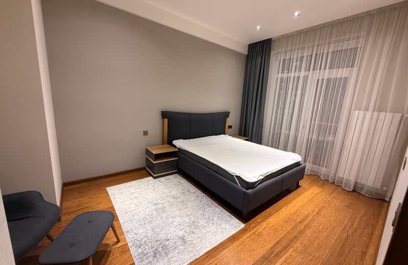 Rental of a modern 3-room apartment with a sea view, Baku White City, Baku, Azerbaijan