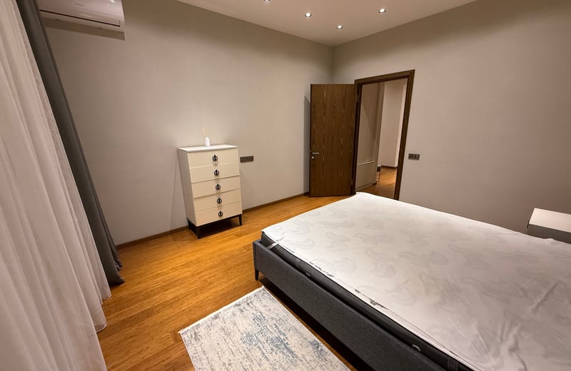 Rental of a modern 3-room apartment with a sea view, Baku White City, Baku, Azerbaijan