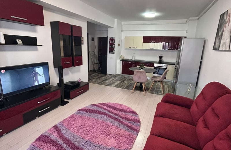 Rent of a furnished 2-room apartment, Sector 6, Military Residence, Bucharest, Romania