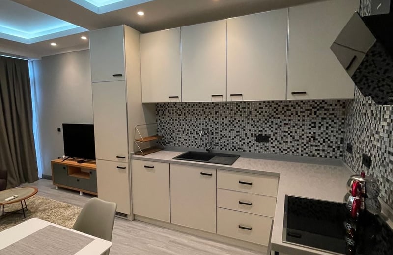 Alquiler de apartamento acogedor con vista panorámica, 50 m², Metro City, Batumi, Georgia
