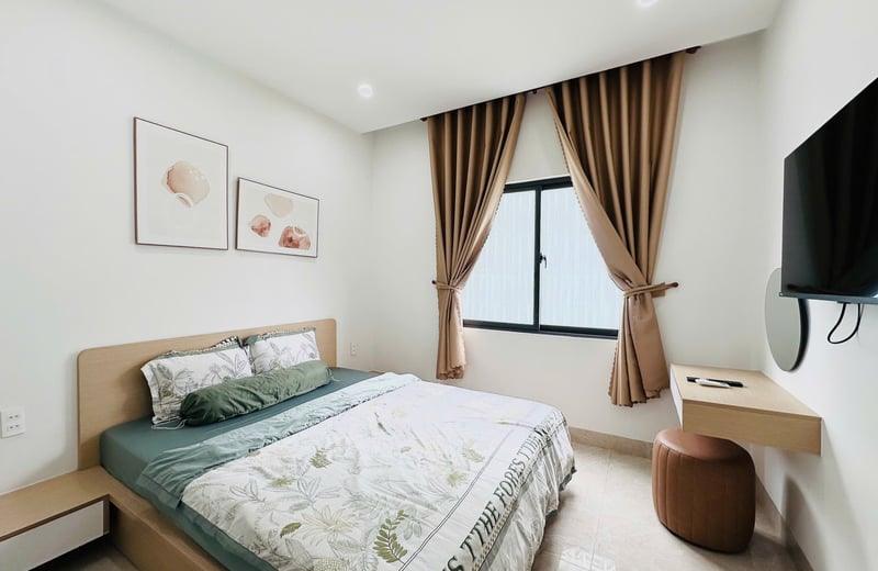 Location d'appartement meublé et lumineux d'1 chambre dans le quartier de Sơn Trà, Đà Nẵng, Viêt Nam
