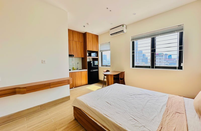 Location de studio meublé près du pont du Dragon, Đà Nẵng, Viêt Nam