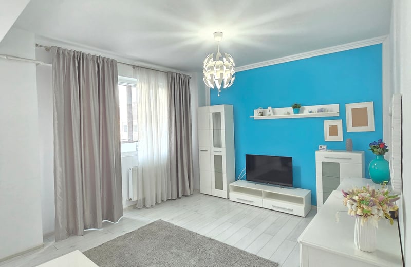 Rent of a bright and furnished two-room apartment, Sector 6, Bucharest, Romania