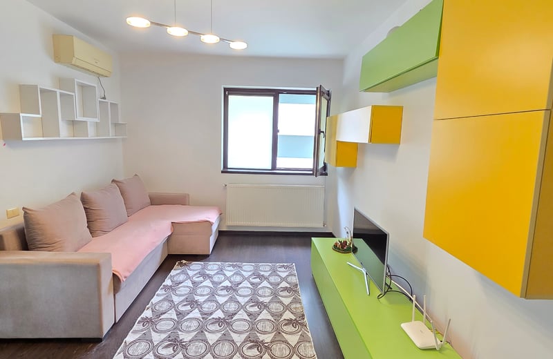 Rent a spacious, furnished apartment with balcony, Sector 6, Bucharest, Romania
