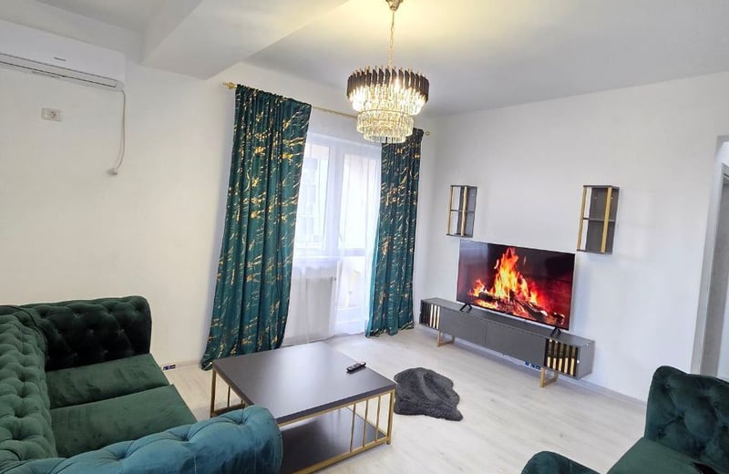 Modern, furnished 45 m² apartment rental, Bucharest, Romania