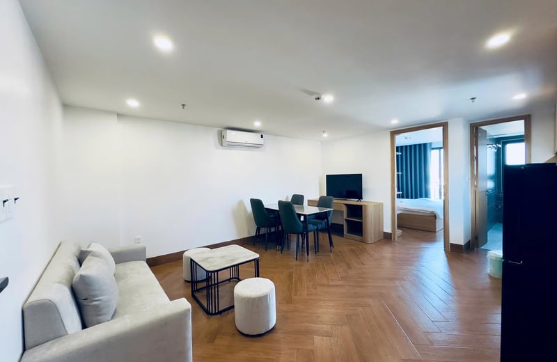 Moderne Wohnung mit großem Balkon zur Miete in Strandnähe, Da Nang, Vietnam
