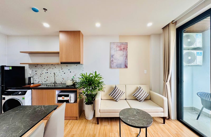 Rental of a spacious modern apartment, Ngu Hanh Son, Da Nang, Vietnam