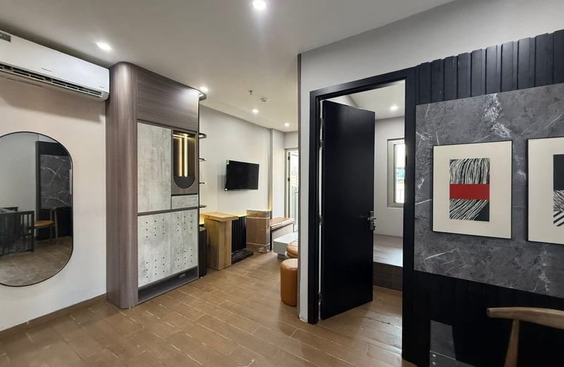 Wohnung mit modernem Interieur zur Miete nahe dem My Khe Strand, Da Nang, Vietnam