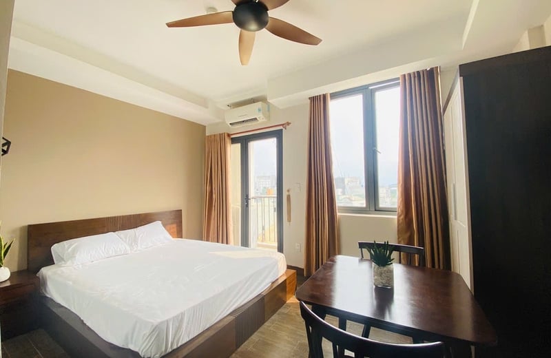 Location d'un studio cosy et entièrement meublé, Hai Chau, Da Nang, Vietnam