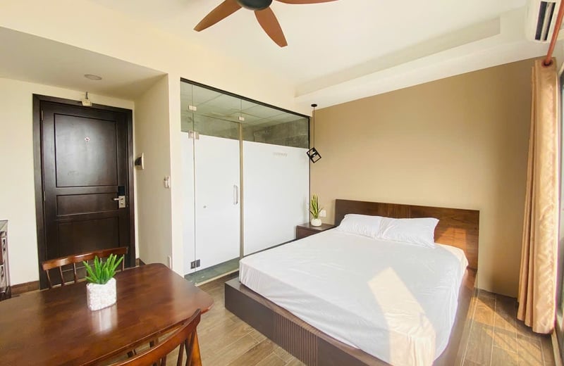 Location d'un studio cosy et entièrement meublé, Hai Chau, Da Nang, Vietnam