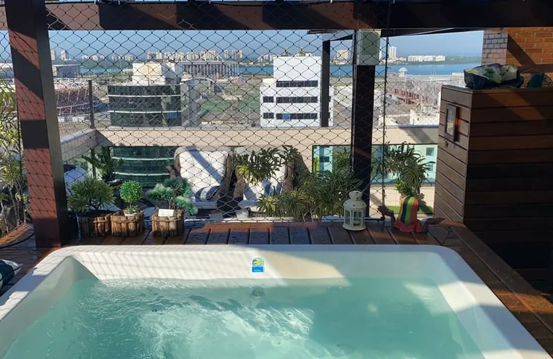 Alquiler a largo plazo de un ático tríplex, 185 m², en Barra da Tijuca, Río de Janeiro, Brasil