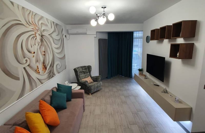 Location d’appartements confortables de 2 pièces avec cuisine séparée, 60 m², Mamaia, Constanța, Roumanie