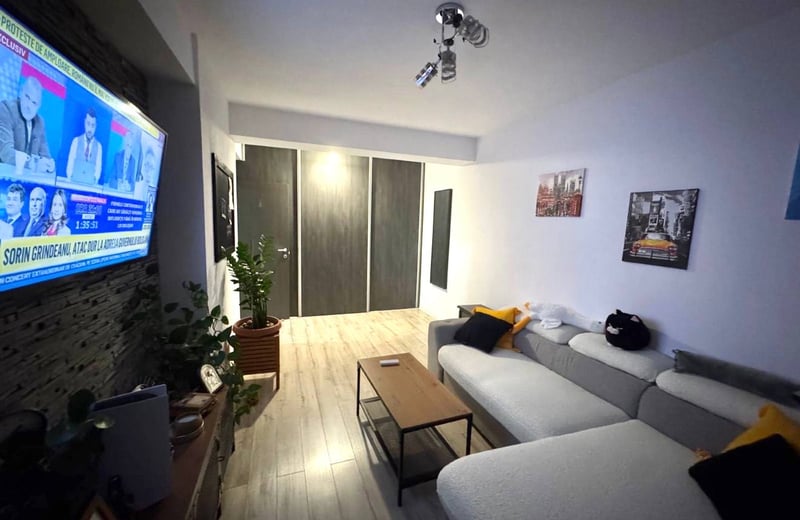 Аренда свежей, комфортной 2-комнатной квартиры напротив озера, Бухарест, 6-й сектор, Румыния