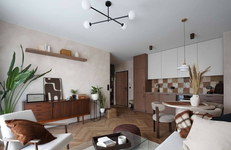 Rent of a stylish 3-room apartment, 53 m², Mokotów, Warsaw, Poland