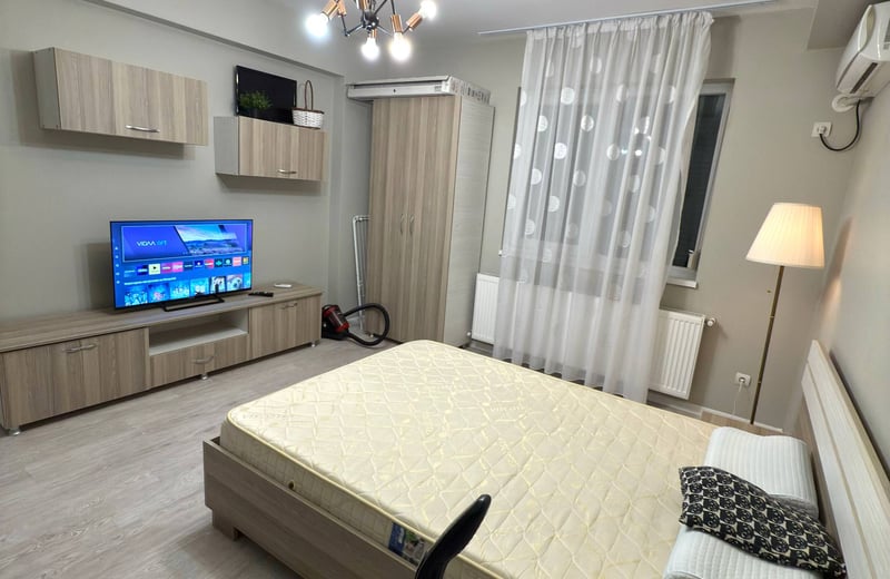 Rent of a cozy 1-room apartment with a separate kitchen, Bucharest, Chiajna, Romania