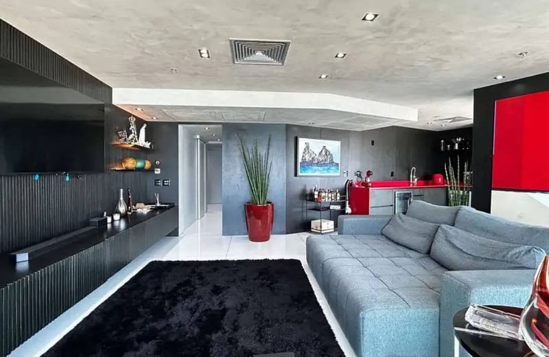 Alquiler de un elegante apartamento de 2 habitaciones con vistas al océano, 50 m², Barra da Tijuca, Río de Janeiro, Brasil