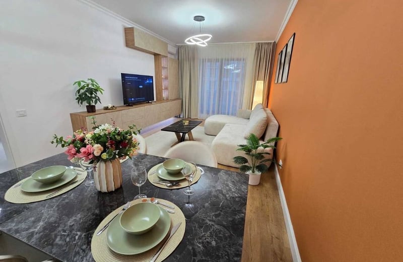 Location d’un appartement moderne et meublé de 2 pièces, catégorie premium, Bucarest, Roumanie