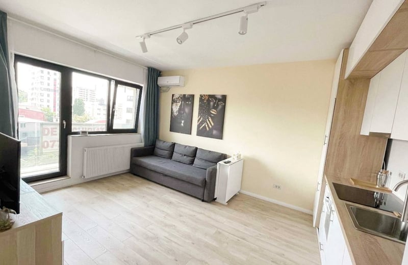 Alquiler de un apartamento moderno y amueblado de 2 habitaciones, Bucarest, Rumanía