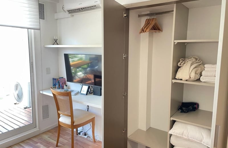 Miete eines hellen, möblierten Studios, Belgrano, Buenos Aires, Argentinien