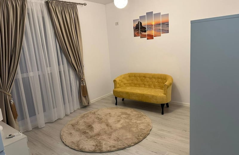 Rent of a furnished 1-room apartment with modern renovation, Sector 6, Bucharest, Romania