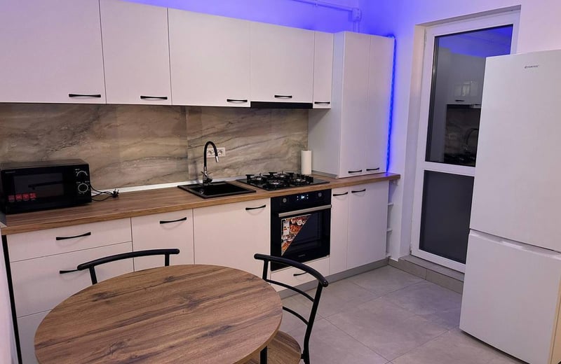 Rent of a furnished 1-room apartment with modern renovation, Sector 6, Bucharest, Romania