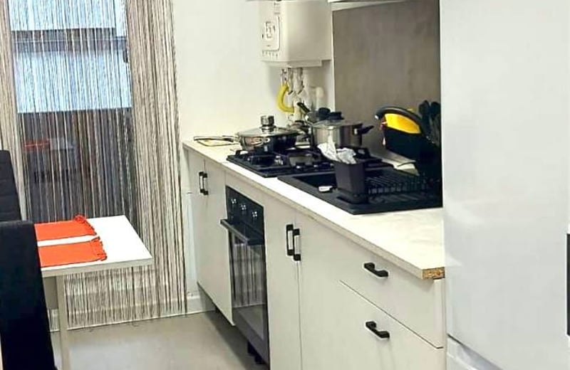 Rent of a new, furnished 1-room apartment with a separate kitchen and a balcony, Sector 6, Bucharest, Romania