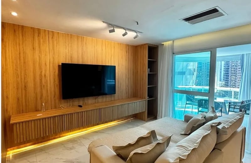 Alquiler de un apartamento amueblado de una habitación con vista al océano, Barra da Tijuca, Río de Janeiro, Brasil