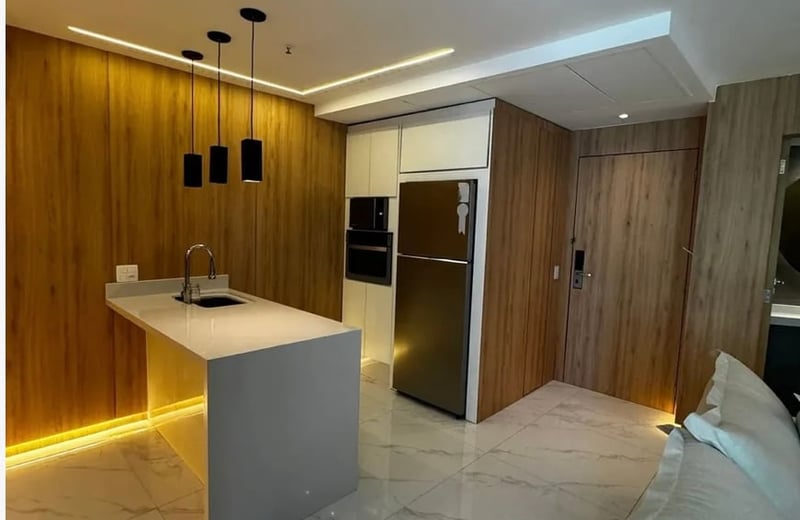 Alquiler de un apartamento amueblado de una habitación con vista al océano, Barra da Tijuca, Río de Janeiro, Brasil