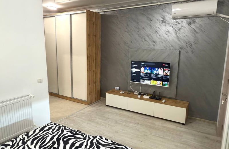 Rent of a cozy furnished studio in a new building, Sector 6, Bucharest, Romania