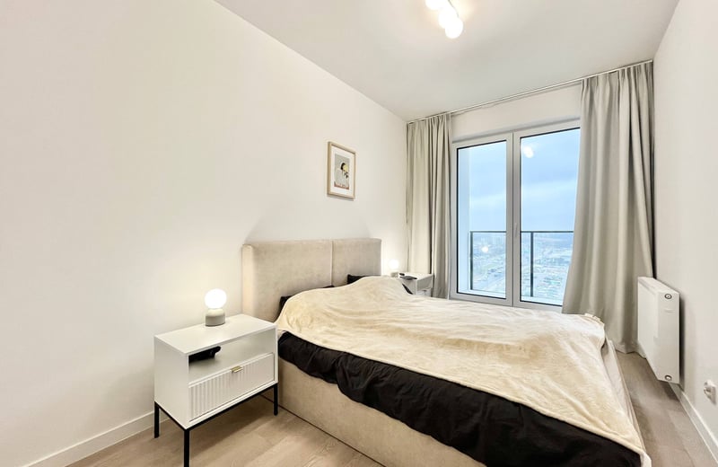 Rent of a stylish 60 m² three-room apartment, Praga-Południe district, Warsaw, Poland