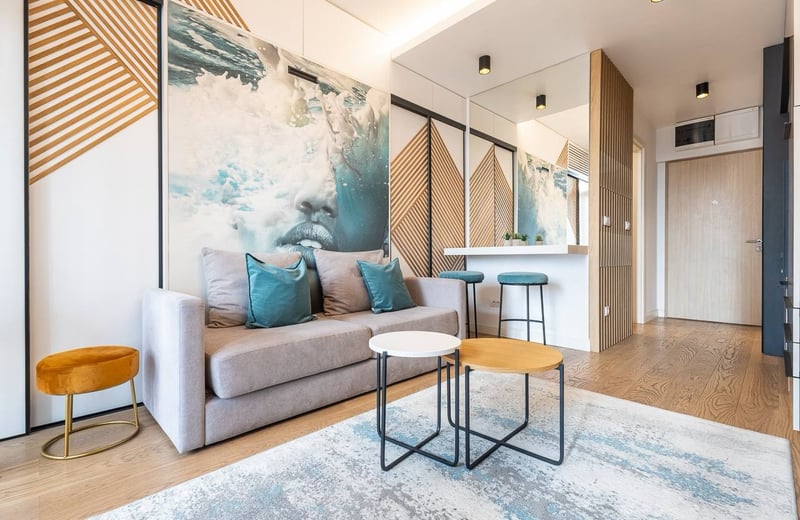 Rent of a 31 m² studio apartment in the premium residential complex BW Aurora, Belgrade, Serbia