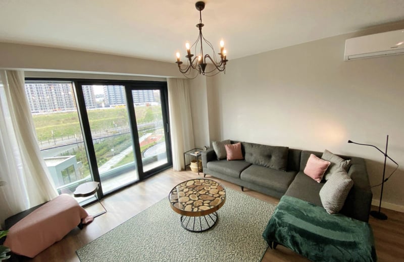 Rent of a spacious 115 m² three-room apartment, Istanbul, Turkey