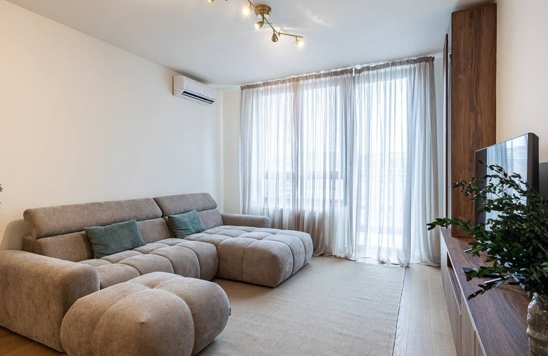 Alquiler de un apartamento absolutamente nuevo de 3 habitaciones, 76 m², en el complejo residencial premium BW Eterna, Belgrado, Serbia