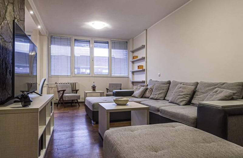 Alquiler de un apartamento cómodo de 2 habitaciones, 60 m², en Novi Beograd, Belgrado, Serbia