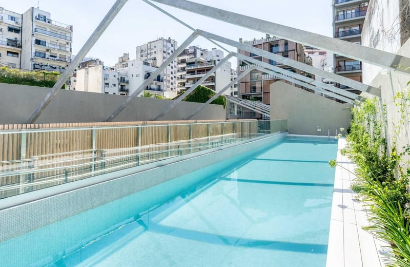 Alquiler de apartamento luminoso de 2 habitaciones en complejo nuevo, Recoleta, Buenos Aires, Argentina