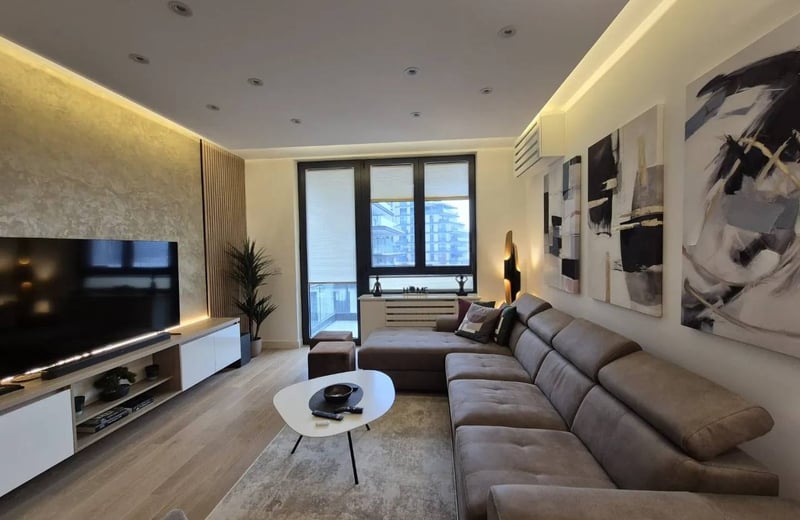 Rent of a brand-new 2-room apartment, 60 m², in the premium BW Eterna residential complex, Belgrade, Serbia