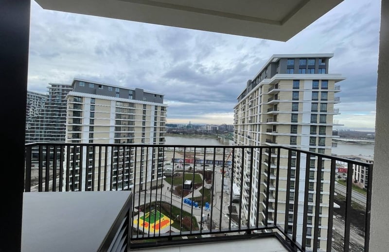 Аренда уютной квартиры-студии, 28 м², ЖК BW Metropolitan, Белград, Сербия